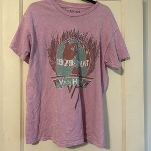 van halen pink graphic tshirt